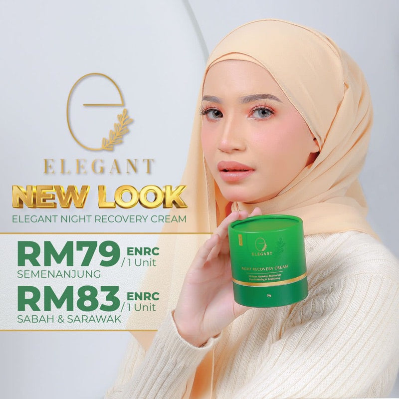 [ELEGANT] Whitening EWE | Night Cream ENRC | Jeju Cleanser EJC | Scrub ECFS | Serum EADOS | Lipglass