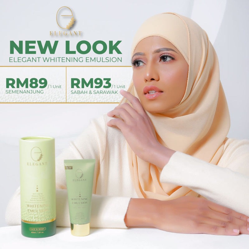 [ELEGANT] Whitening EWE | Night Cream ENRC | Jeju Cleanser EJC | Scrub ECFS | Serum EADOS | Lipglass