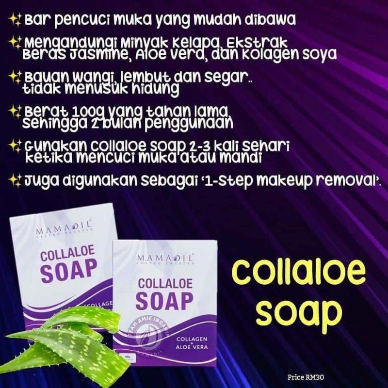 [MAMADIL] MEDIL Sabun Collaloe [MAMADIL] 100g Collaloe Soap Medil Sabun muka dan badan mencerah kulit