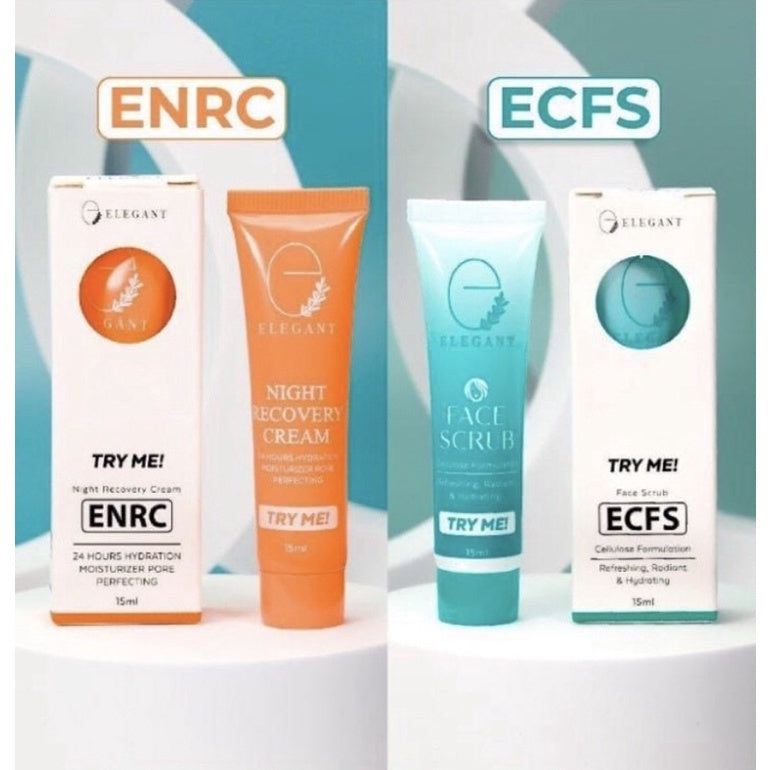 [ELEGANT] TRAVEL/ TRIAL SET mini (WITENING EMULSION, NIGHT CREAM ENRC, JEJU CLEANSER, ECFS FACE SCRUB)