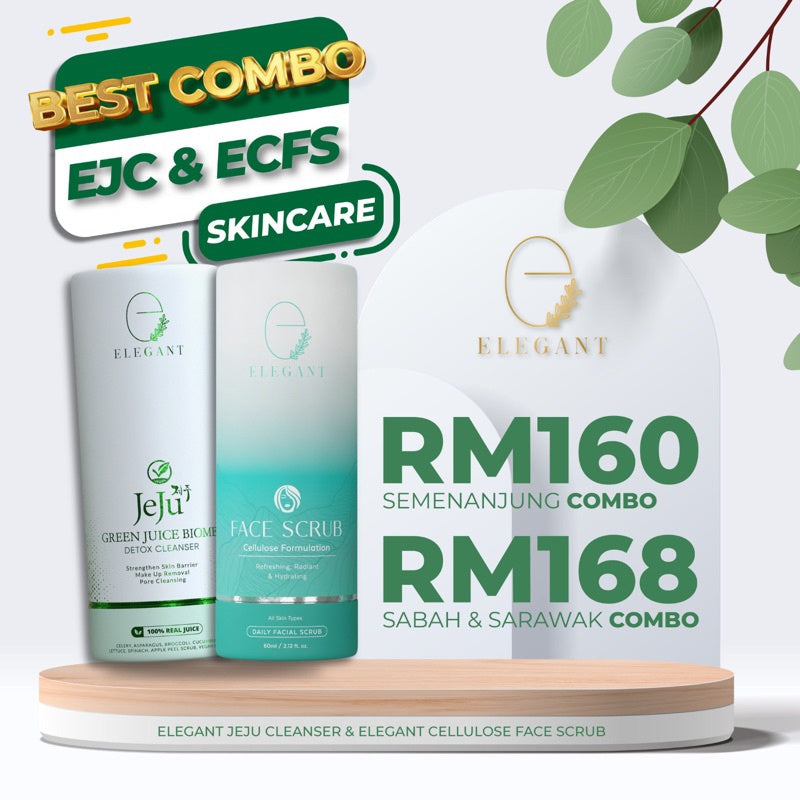 [ELEGANT] Whitening EWE | Night Cream ENRC | Jeju Cleanser EJC | Scrub ECFS | Serum EADOS | Lipglass
