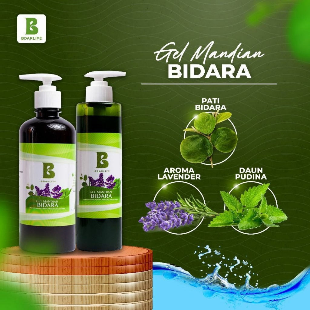 [BDARLIFE] GEL MANDIAN BIDARA Lavender / Rose / Limau / Kasturi Kijang Aromaterapi Mandian