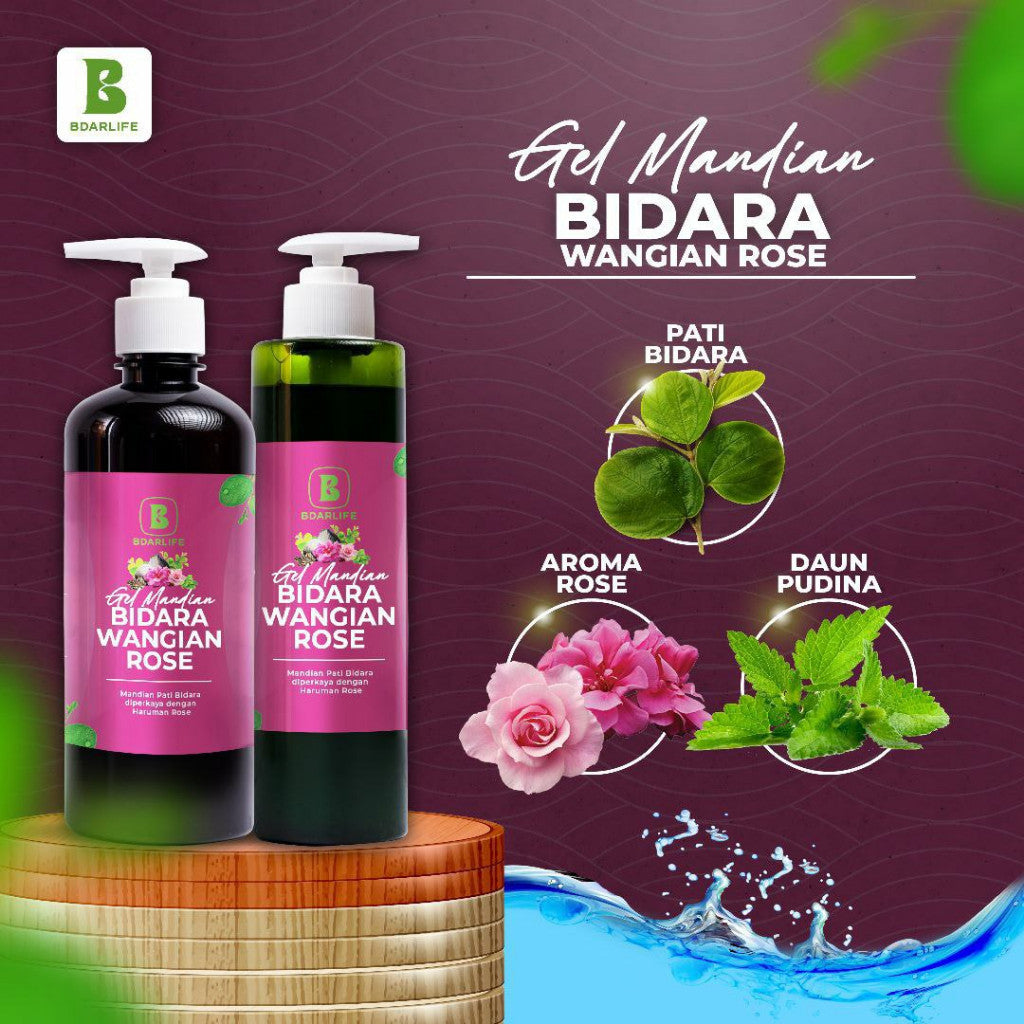[BDARLIFE] GEL MANDIAN BIDARA Lavender / Rose / Limau / Kasturi Kijang Aromaterapi Mandian