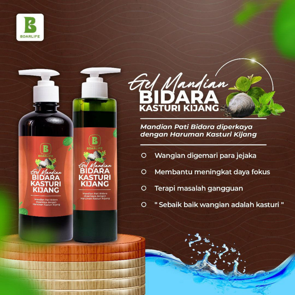 [BDARLIFE] GEL MANDIAN BIDARA Lavender / Rose / Limau / Kasturi Kijang Aromaterapi Mandian