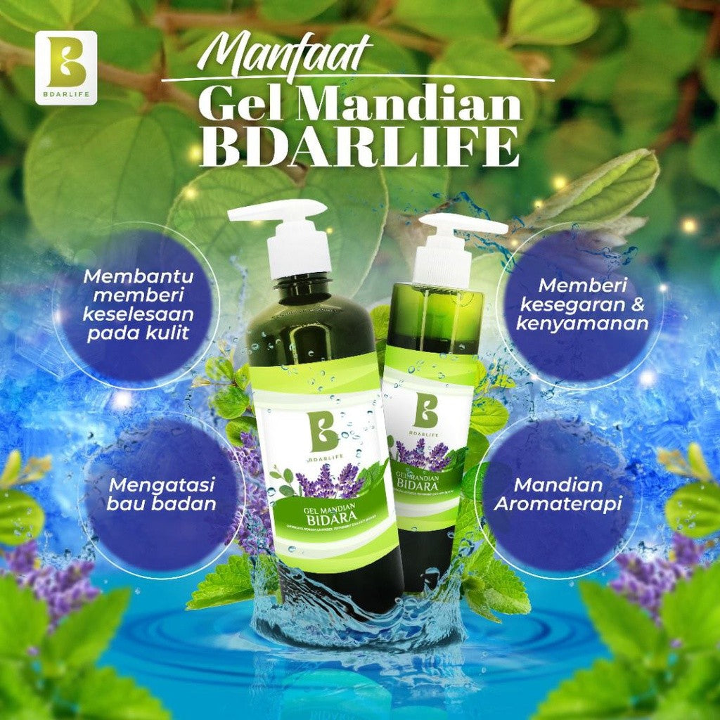 [BDARLIFE] GEL MANDIAN BIDARA Lavender / Rose / Limau / Kasturi Kijang Aromaterapi Mandian