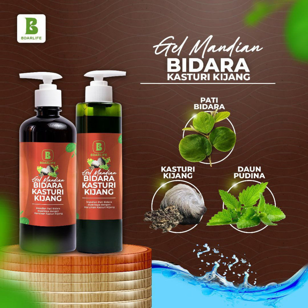 [BDARLIFE] GEL MANDIAN BIDARA Lavender / Rose / Limau / Kasturi Kijang Aromaterapi Mandian
