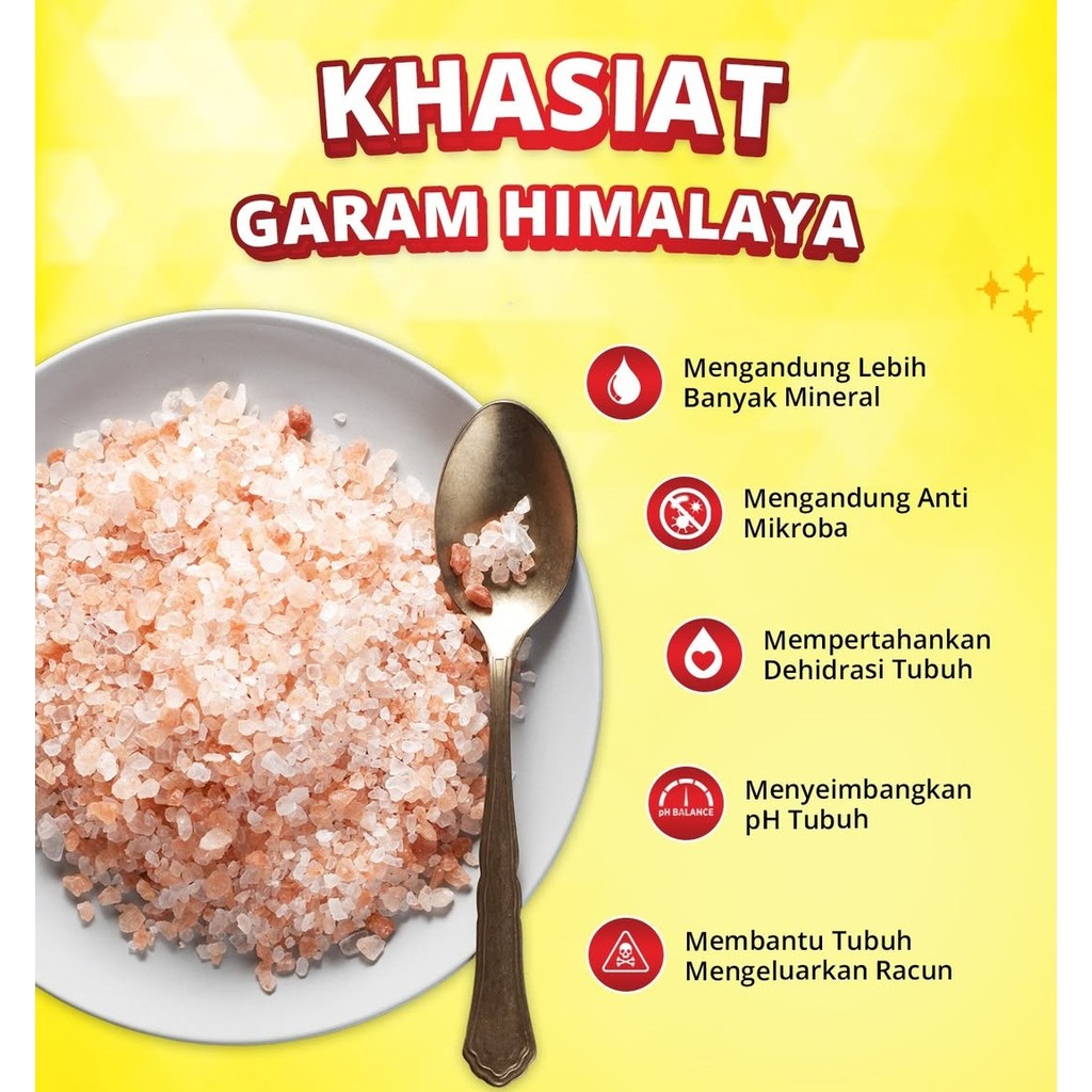 [DR NORMAN] GARAM HIMALAYA HIMALAYAN PINK SALT Garam Untuk Kesihatan Garam Bukit Mineral