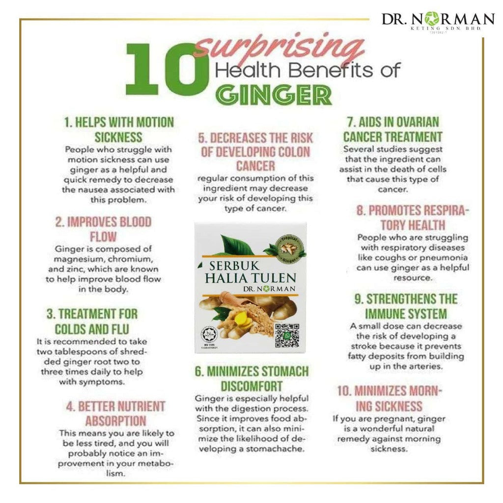 [DR NORMAN] SERBUK HALIA TULEN GINGER POWDER