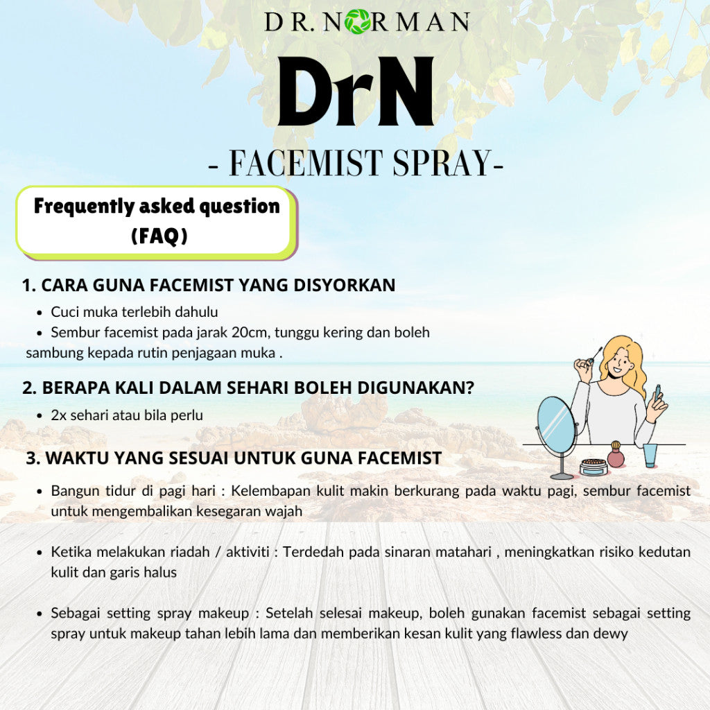 [DR NORMAN] Aqua Facemist Spray Moisturizing Energizing Water