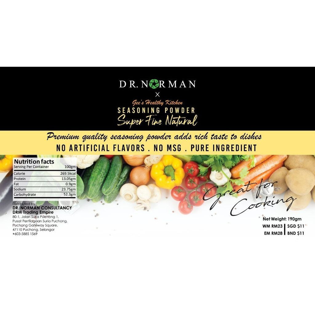 [DR NORMAN] SEASONING POWDER Serbuk Perasa Tanpa MSG Natural Seasoning No Artificial Flavor