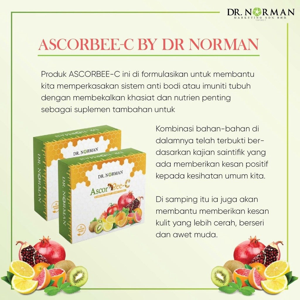 [DR NORMAN] AscorBee-C (Vitamin C + Glutathion + Honey) [WHOLESALE]