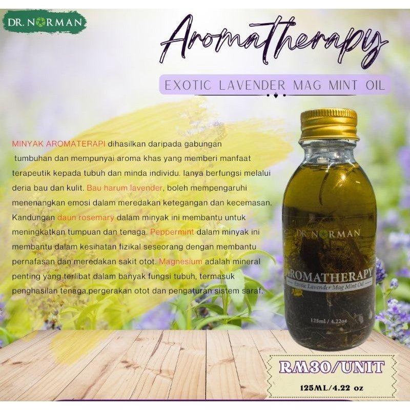 [DR NORMAN] Minyak Aromaterapi Exotic Lavender Mag Mint Oil Aromatherapy Massage Essential Oil