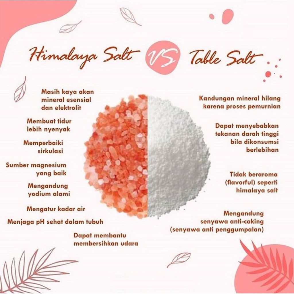 [DR NORMAN] GARAM HIMALAYA HIMALAYAN PINK SALT Garam Untuk Kesihatan Garam Bukit Mineral