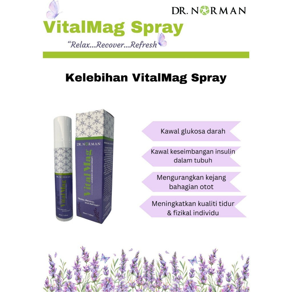 [DR NORMAN] VITALMAG MAGNESIUM DROP & SPRAY Untuk Tulang Otot Minda