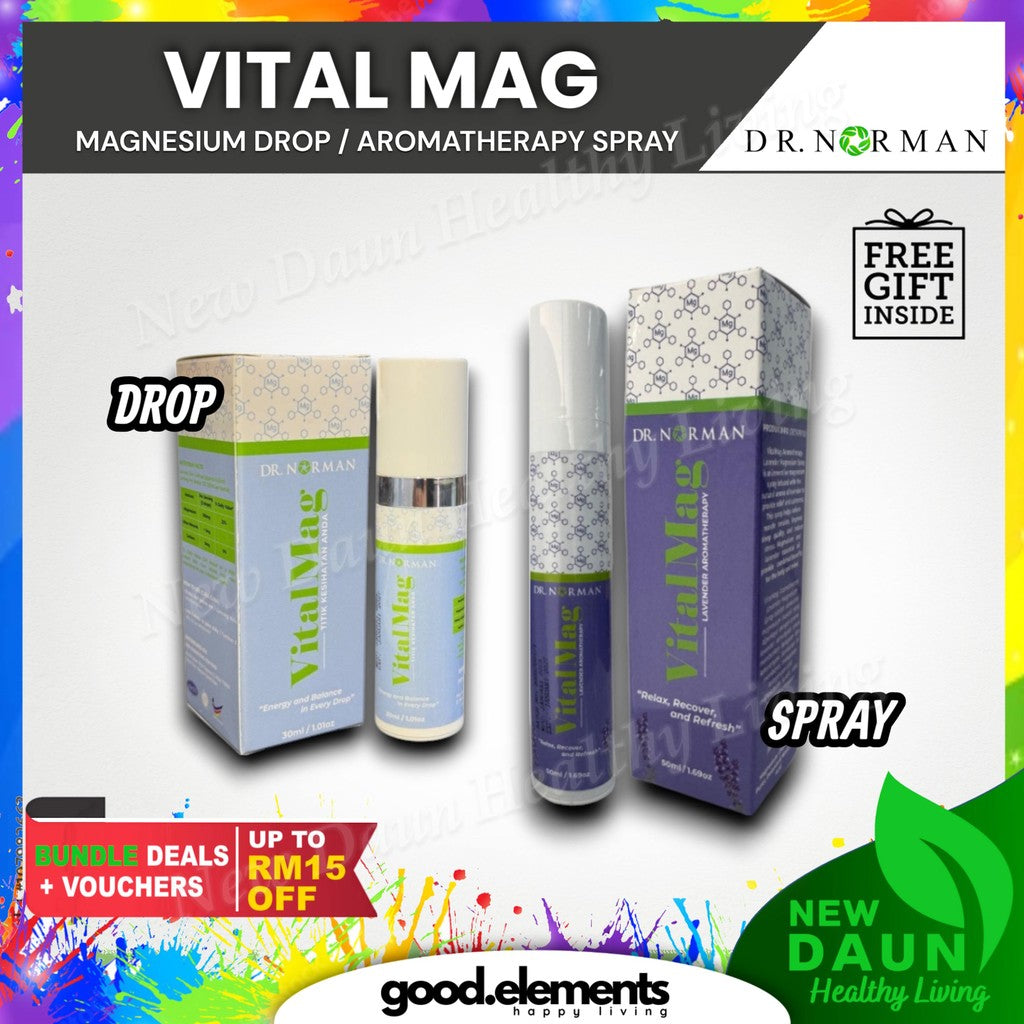[DR NORMAN] VITALMAG MAGNESIUM DROP & SPRAY Untuk Tulang Otot Minda