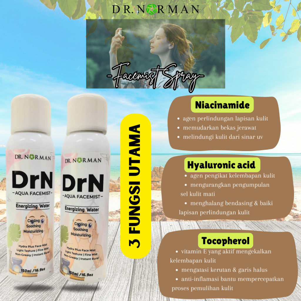 [DR NORMAN] Aqua Facemist Spray Moisturizing Energizing Water
