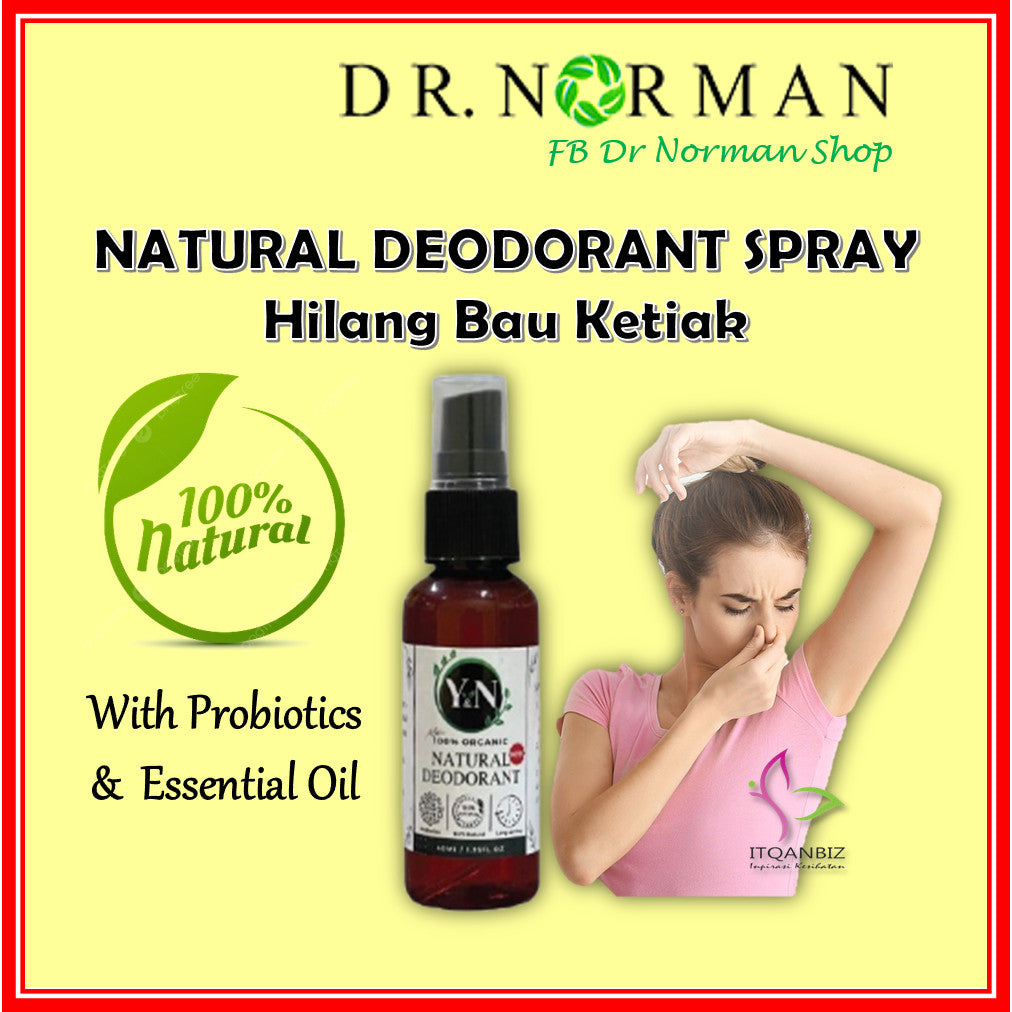 [DR NORMAN] Natural Deodorant with Probiotics and Essential Oil Tahan lama selamat
