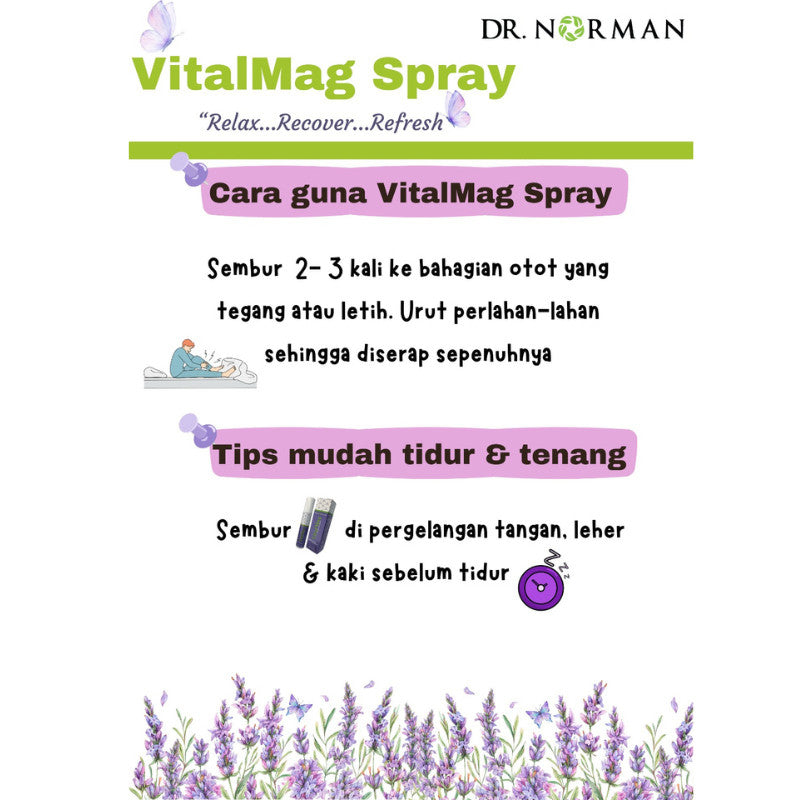 [DR NORMAN] VITALMAG MAGNESIUM DROP & SPRAY Untuk Tulang Otot Minda