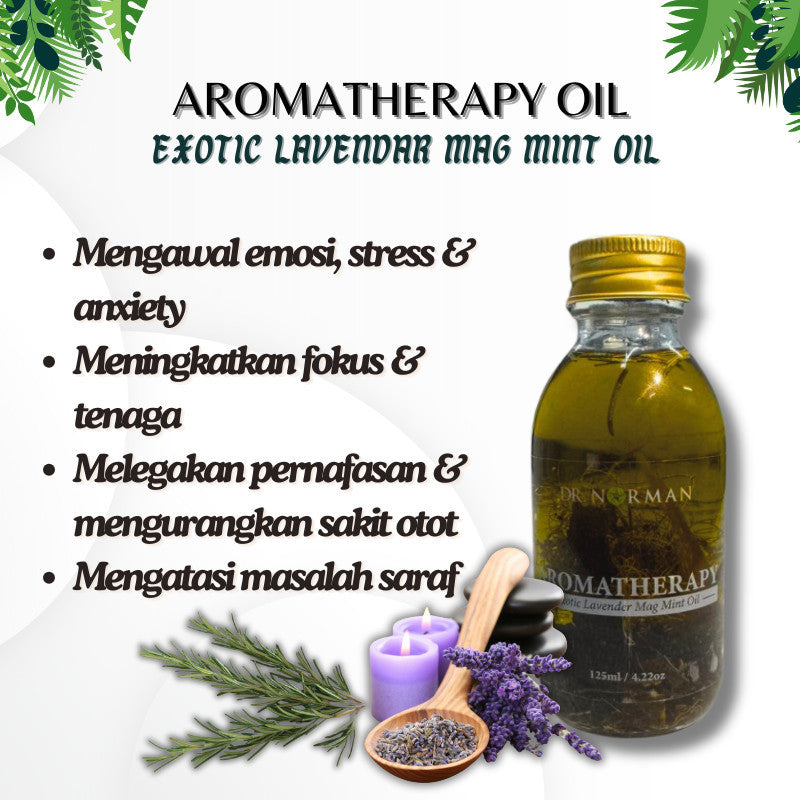 [DR NORMAN] Minyak Aromaterapi Exotic Lavender Mag Mint Oil Aromatherapy Massage Essential Oil