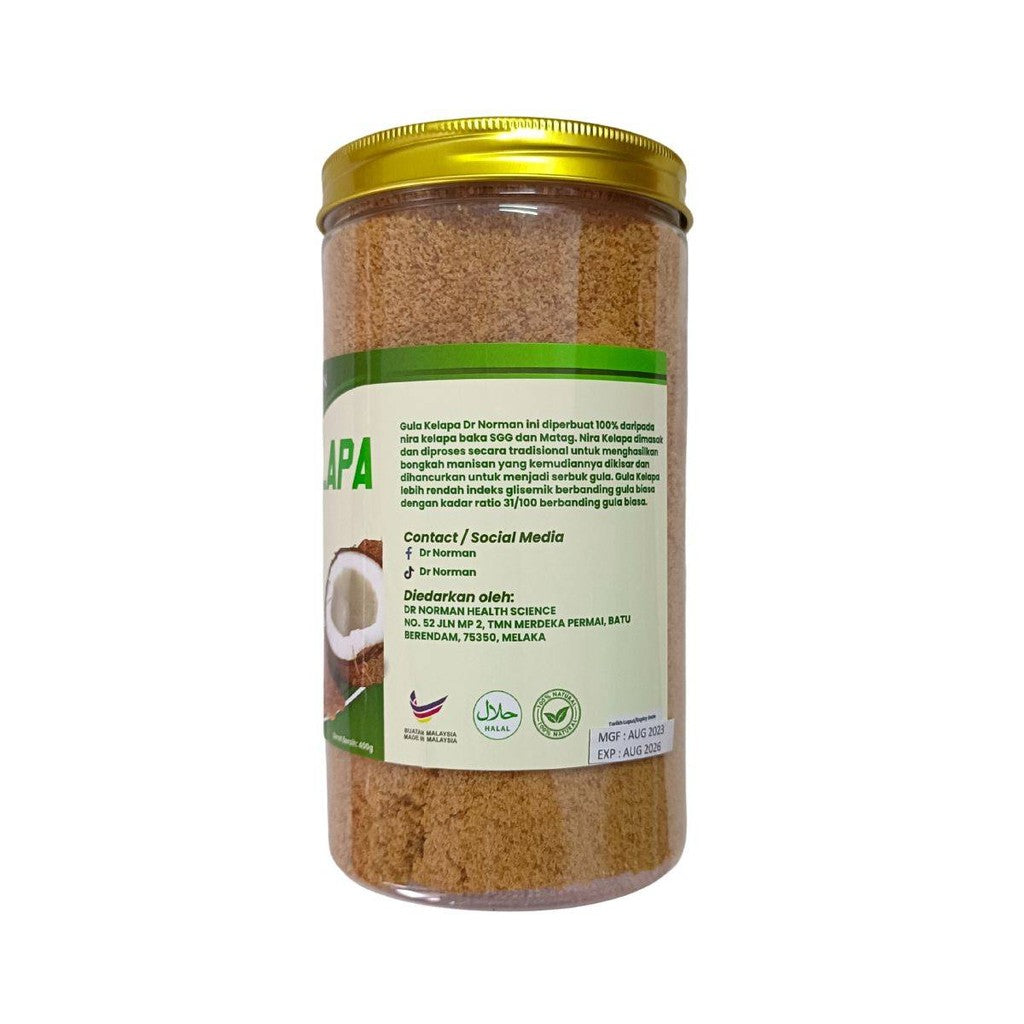 [DR NORMAN] Gula Kelapa Asli 100% Tanpa Campuran  / Serbuk Gula Melaka / Pure Organic Palm Sugar