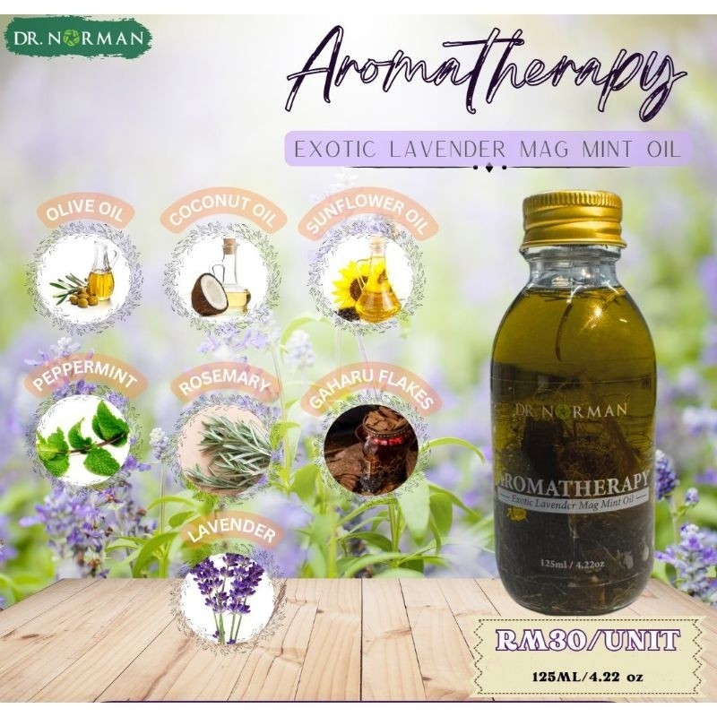 [DR NORMAN] Minyak Aromaterapi Exotic Lavender Mag Mint Oil Aromatherapy Massage Essential Oil