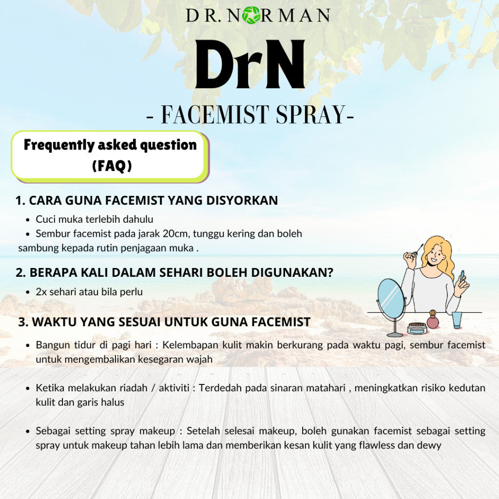 [DR NORMAN] Aqua Facemist Spray Moisturizing Energizing Water