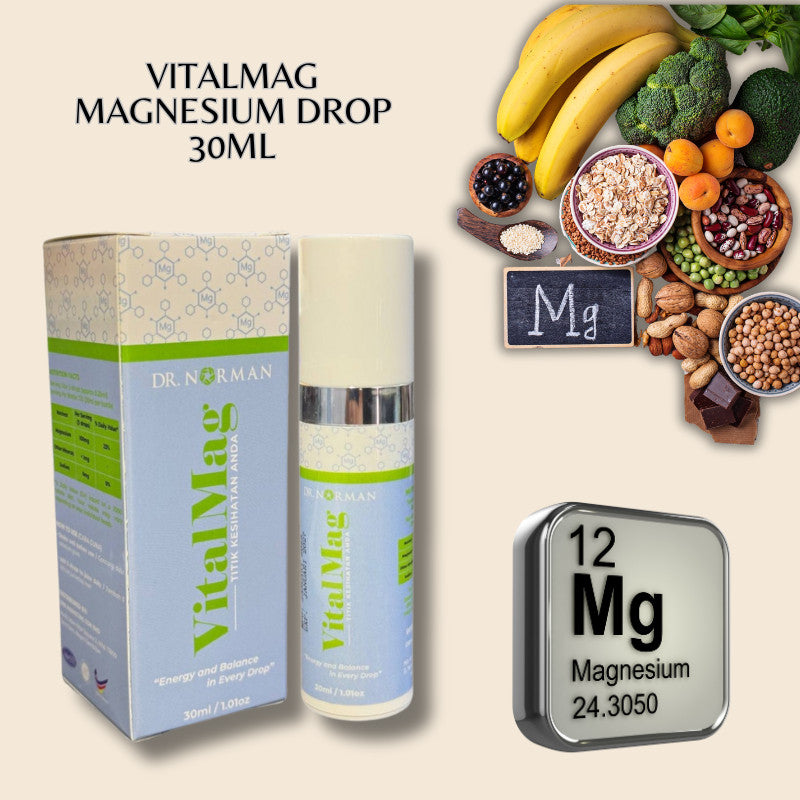 [DR NORMAN] VITALMAG MAGNESIUM DROP & SPRAY Untuk Tulang Otot Minda