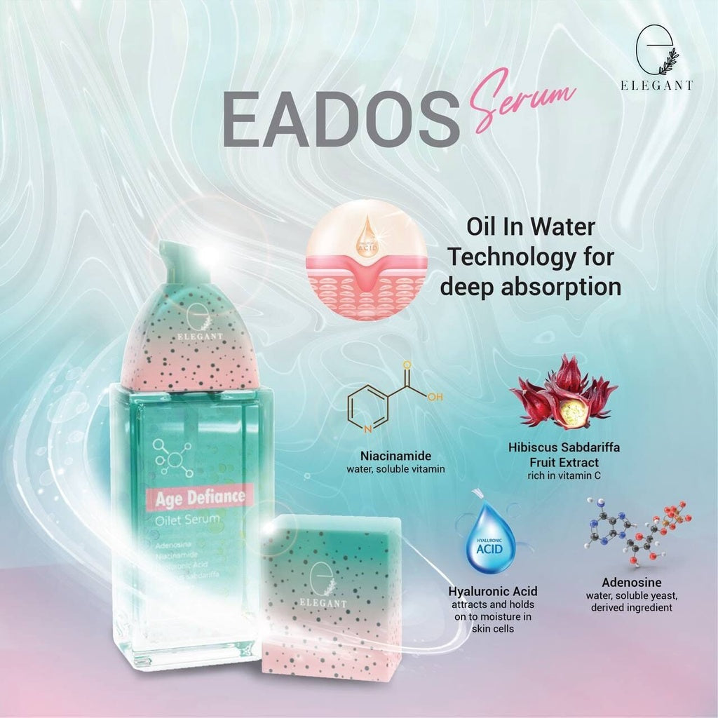 [ELEGANT] SKINCARE EADOS AGE DEFIANCE OILET SERUM Vitamin C serum anti ageing