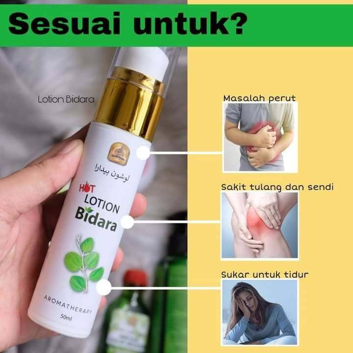 [BIDACARE] HOT LOTION BIDARA Losyen Panas 50ML urutan sendi ibu bersalin berpantang pelangsing