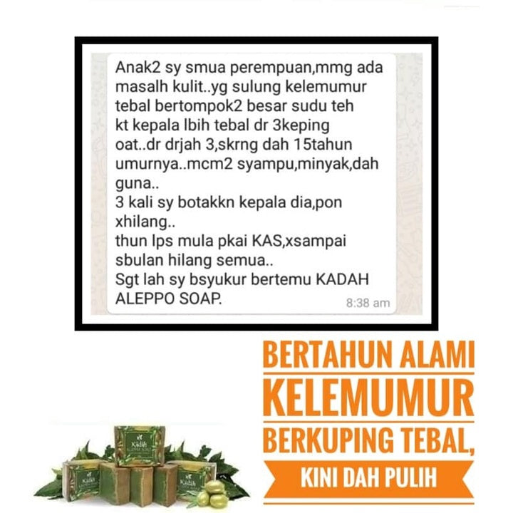 [YASALMA] [KADAH] YASALMA ALEPPO SOAP Sabun Minyak Zaitun Olive Ghar 5% |10% | 40% | 78% LAUREL