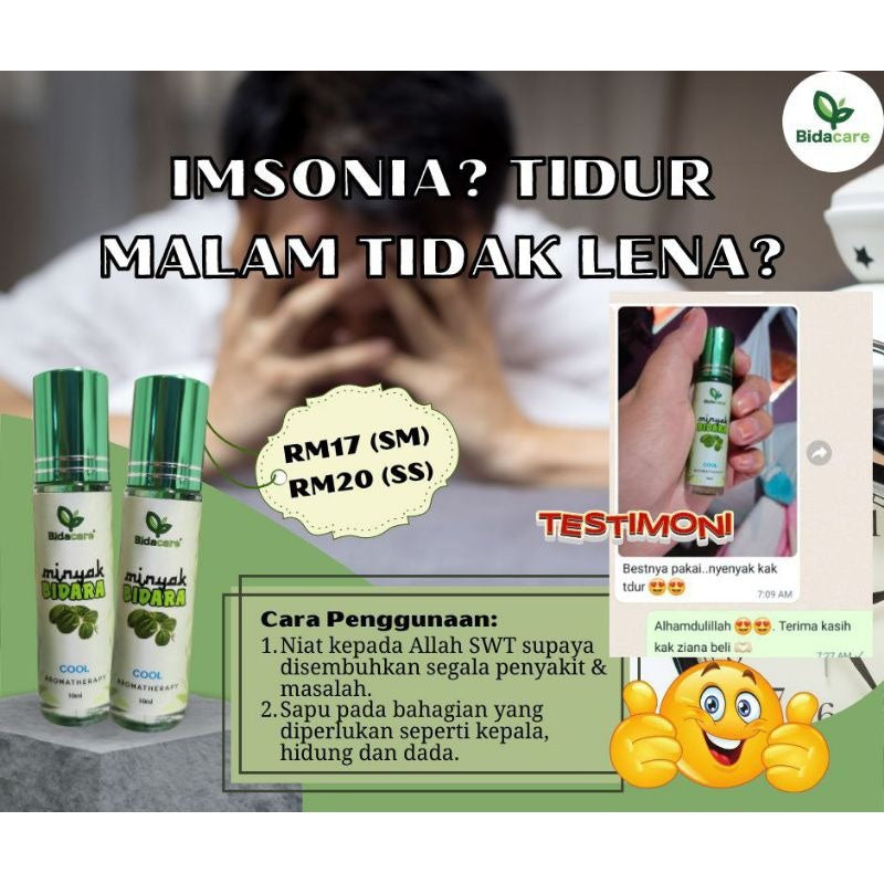 [BIDACARE] MINYAK ANGIN BIDARA Roll On 10ml aromaterapi daun bidara Rukyah sakit kepala insomnia