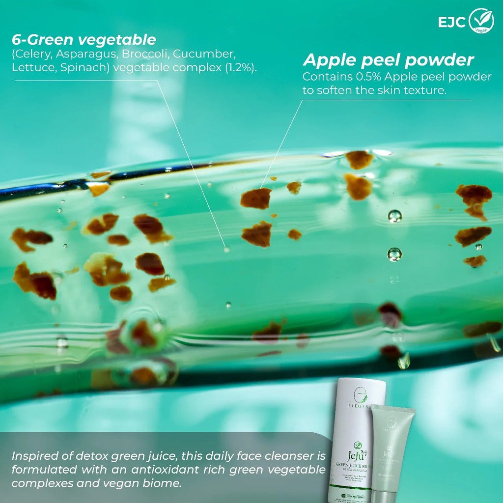 [ELEGANT] JEJU CLEANSER (EJC) Green Juice Biome Detox Cleanser strengthen skin barrier pore cleansing