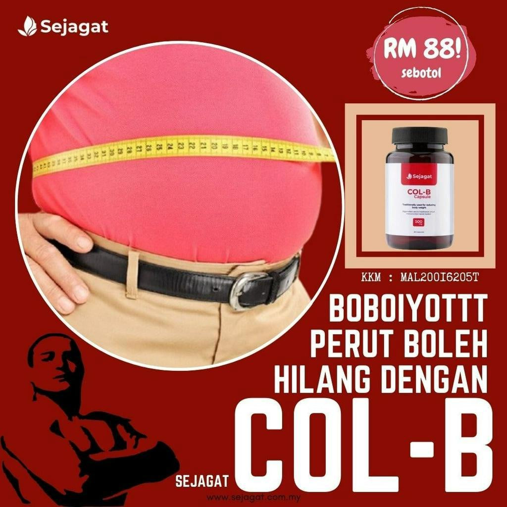 [SEJAGAT GLOBAL] Col-B COLB Capsule COL B Bakar Lemak Turun Berat Badan