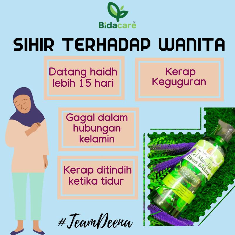 [BIDACARE] GEL MANDIAN DAUN BIDARA Ruqyah Rawatan Makhluk Halus Segar tubuh badan mood baik