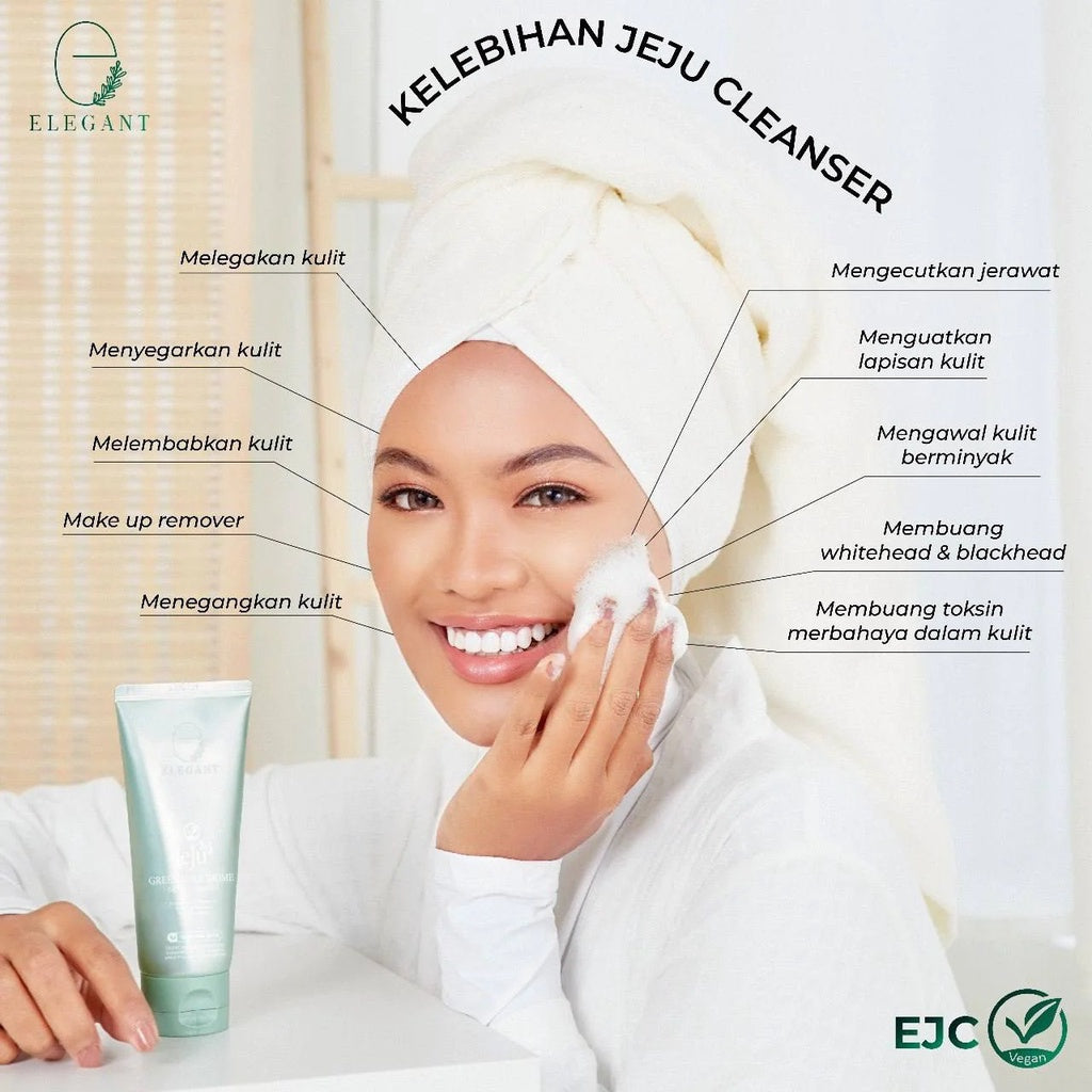 [ELEGANT] JEJU CLEANSER (EJC) Green Juice Biome Detox Cleanser strengthen skin barrier pore cleansing