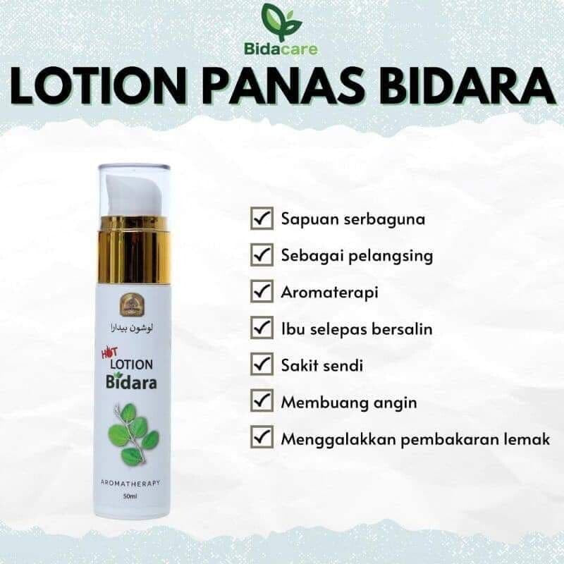 [BIDACARE] HOT LOTION BIDARA Losyen Panas 50ML urutan sendi ibu bersalin berpantang pelangsing