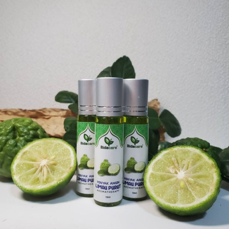 [BIDACARE] MINYAK ANGIN LIMAU PURUT Roll On 10ml Harum Lega loya pening kepala kembung