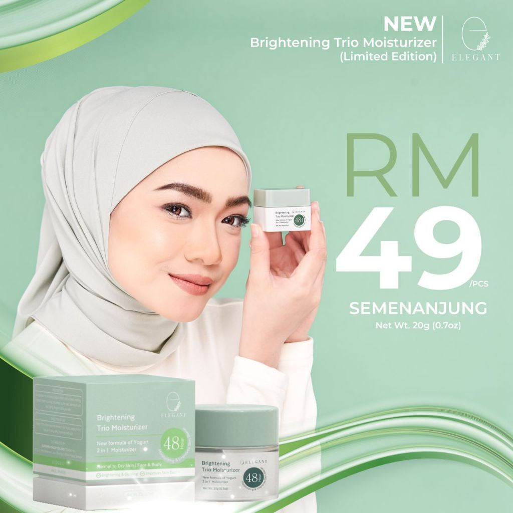 [ELEGANT] BRIGHTENING AND GLOWING SERIES (Sunscreen EBS | Moisturizer EBM | Toner Pad EJT)