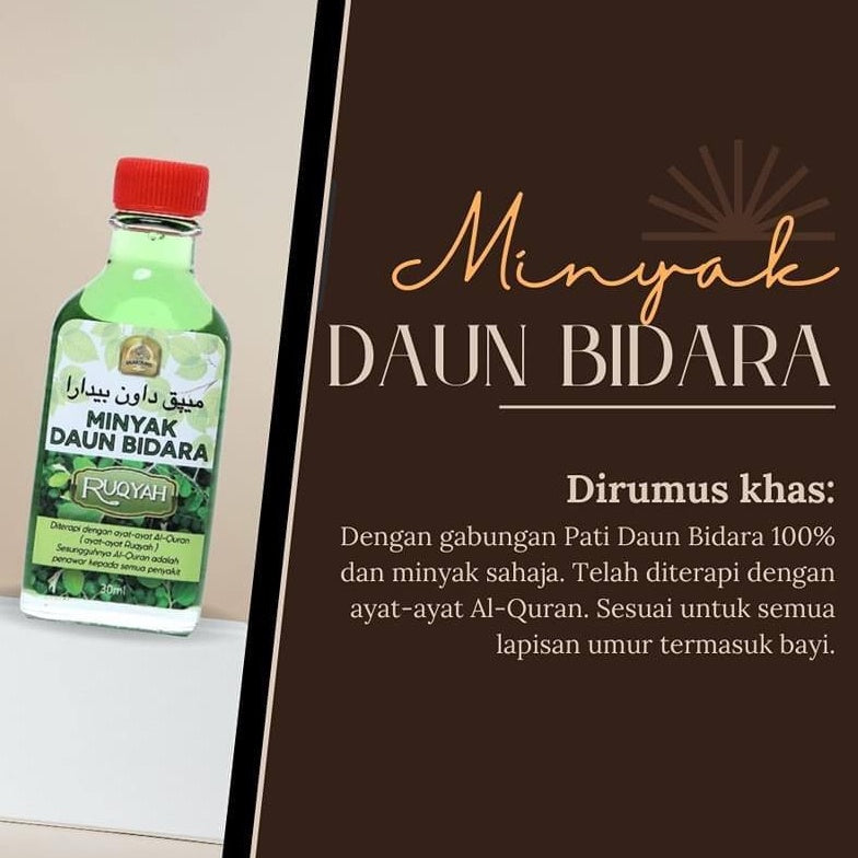 [BIDACARE] MINYAK DAUN BIDARA RUQYAH Minyak bidara seisi keluarga pelbagai guna