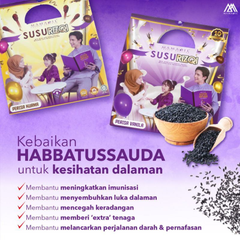 [MAMADIL] SUSU RIZQI MINI PACK 10 sachet per box susu sedap rasa ice cream