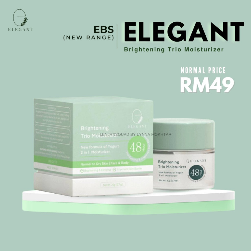[ELEGANT] BRIGHTENING TRIO MOISTURIZER EBM New range [ELEGANT] Yogurt 2-in-1 | ENRC Night Cream