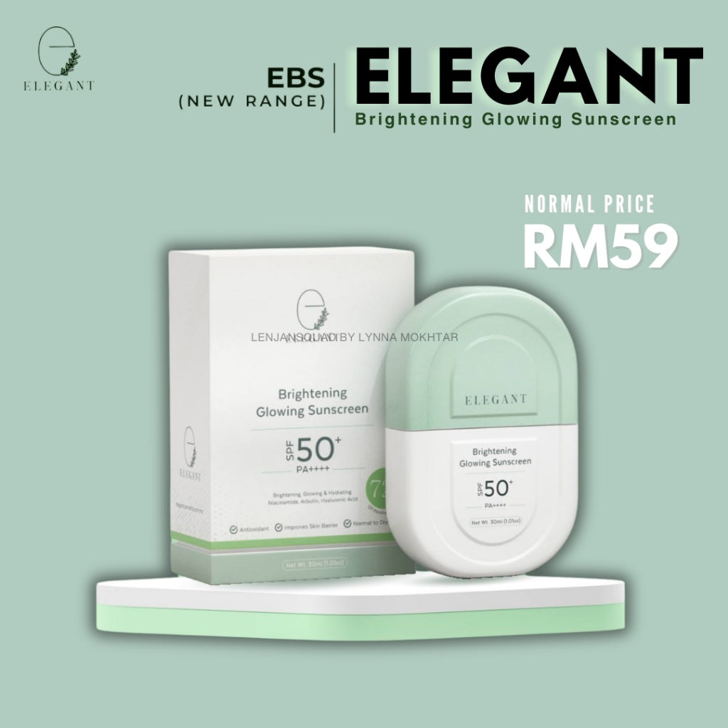 [ELEGANT] BRIGHTENING GLOWING SUNSCREEN SPF50 EBS | EWE Whitening Emulsion
