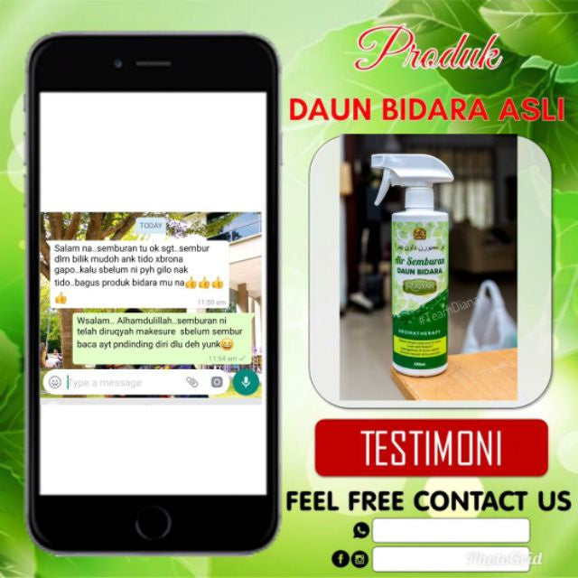 [BIDACARE] AIR SEMBURAN DAUN BIDARA 500ml Bidara Pewangi Rawatan Pendinding Gangguan Stress Ruqyah