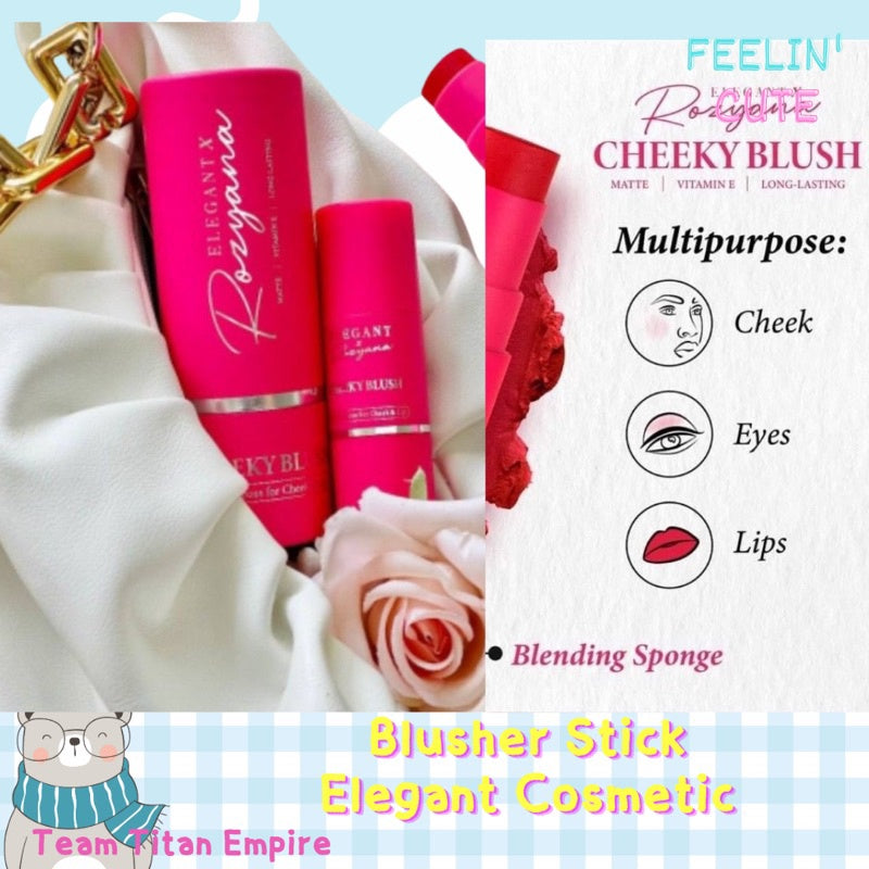 [ELEGANT] COSMETIC CHEEKY BLUSH [ELEGANT] X ROZYANA Matte Vitamin E Wholesale