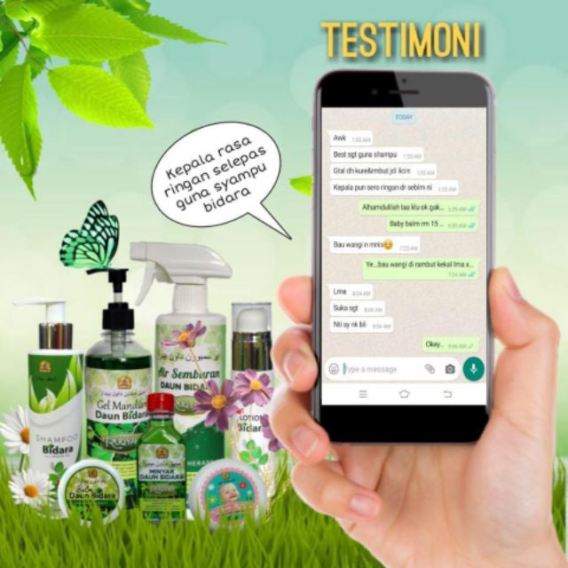 [BIDACARE] SHAMPOO BIDARA WITH ARGAN OIL 200ML Kesihatan kepala rambut cantik mood baik