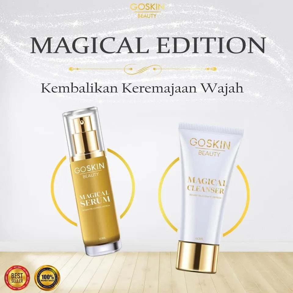[GOSKIN BEAUTY] [COMBO] BEAUTY TONE UP GLOWING SUNSCREEN MAGICAL SERUM CLEANSER KULIT