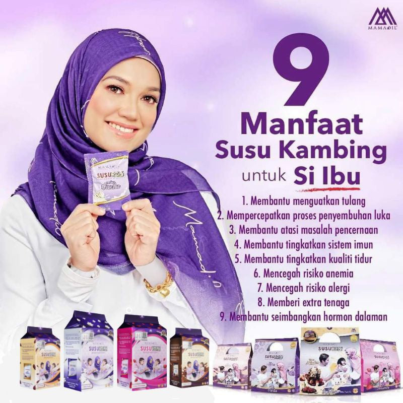 [MAMADIL] SUSU RIZQI MINI PACK 10 sachet per box susu sedap rasa ice cream