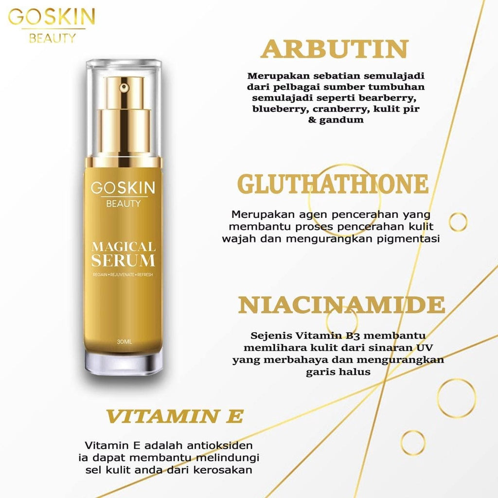 [GOSKIN BEAUTY] MAGICAL SERUM Go Skin Whitening Anti Aging Refresh | Cleanser