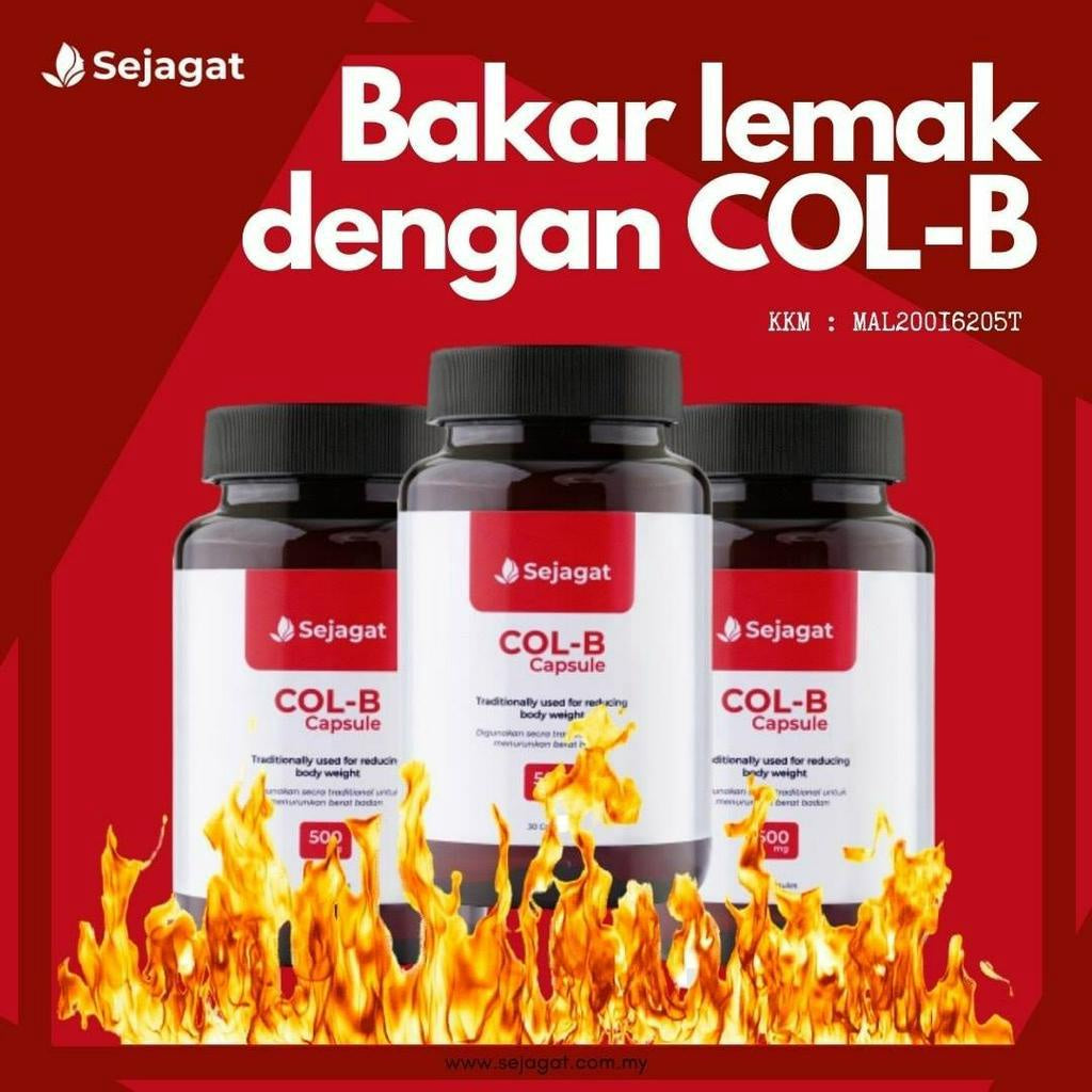 [SEJAGAT GLOBAL] Col-B COLB Capsule COL B Bakar Lemak Turun Berat Badan