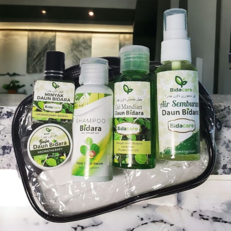 [BIDACARE] SET TRAVEL Mandian lengkap aromaterapi bidara rawatan rukyah Balm Shampoo Mandian Semburan